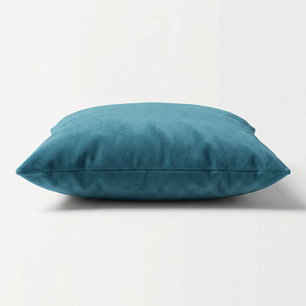 Prussian Velvet Throw Pillow