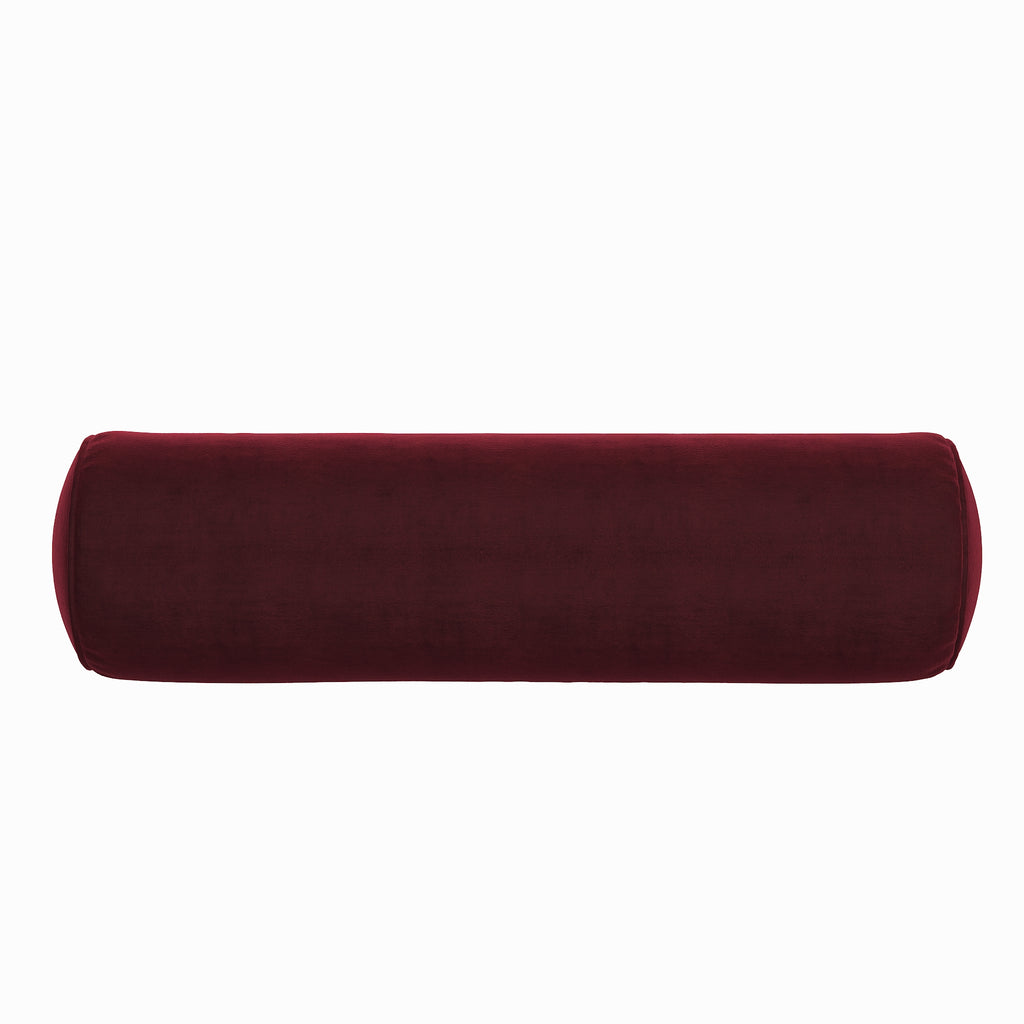 Red Velvet Bolster Pillow