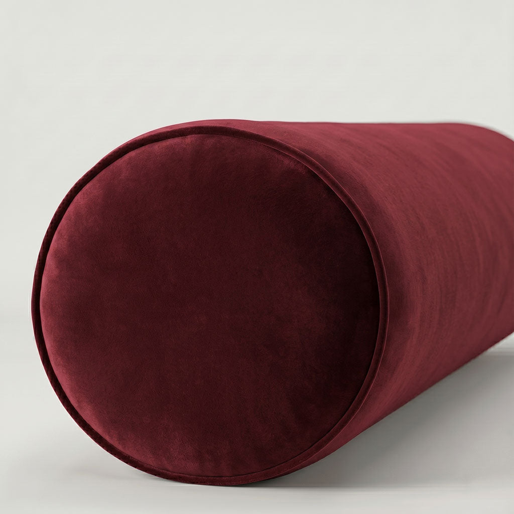 Red Velvet Bolster Pillow