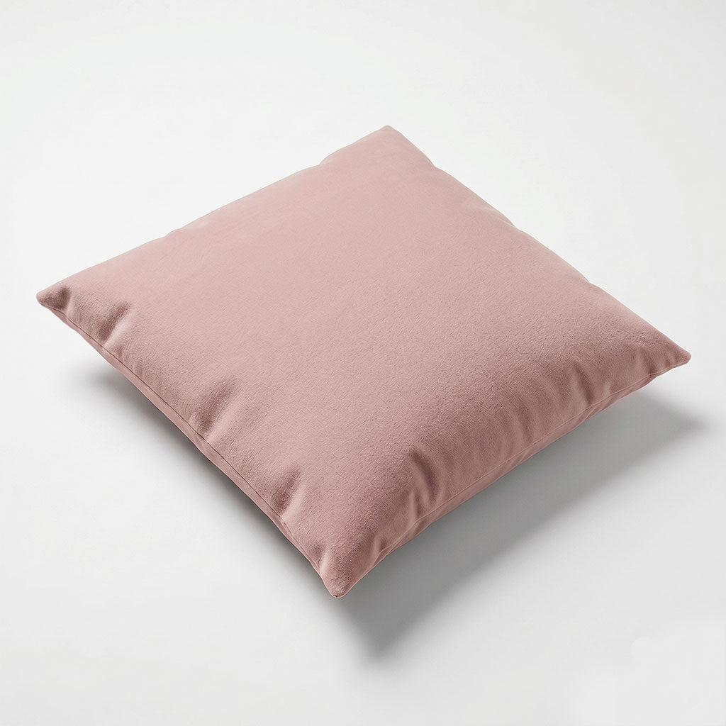 Rosewater Velvet Throw Pillow