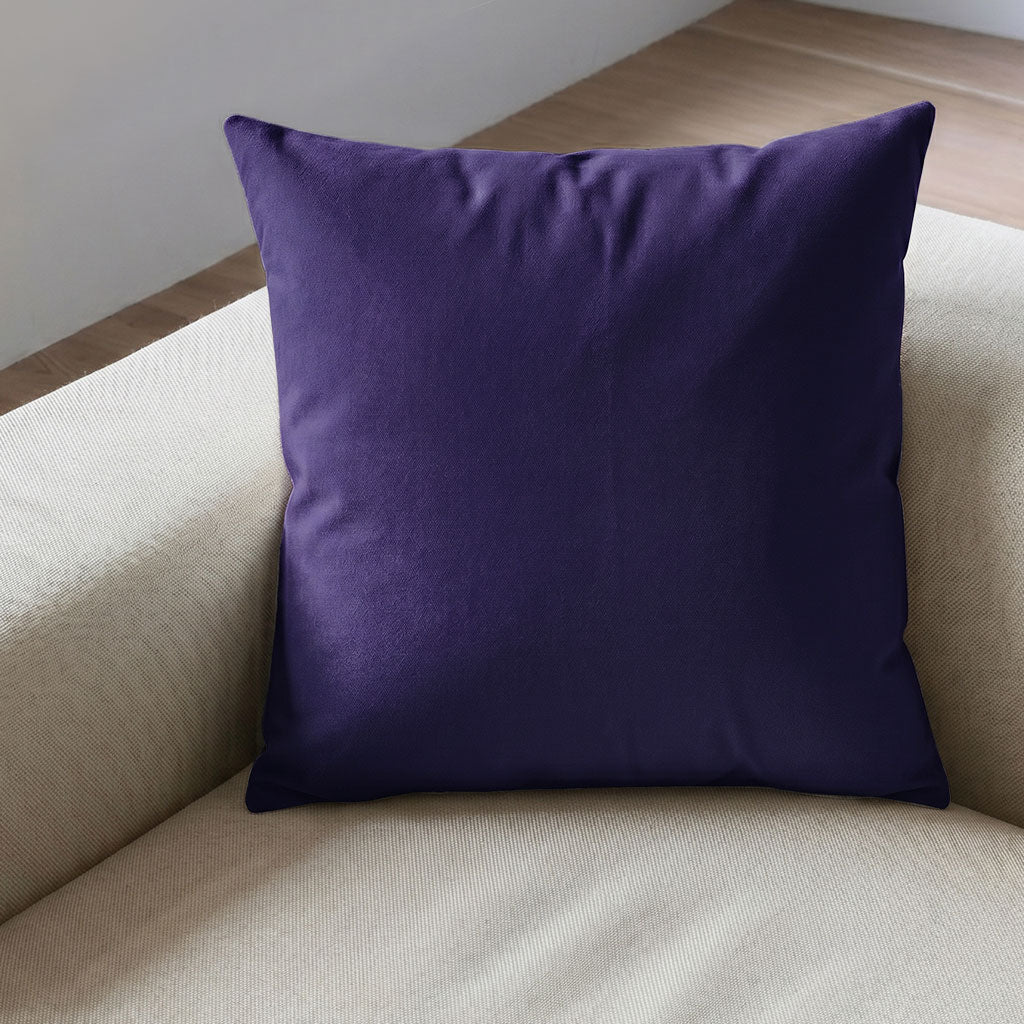 Velvet Throw Pillow in Royal Violet