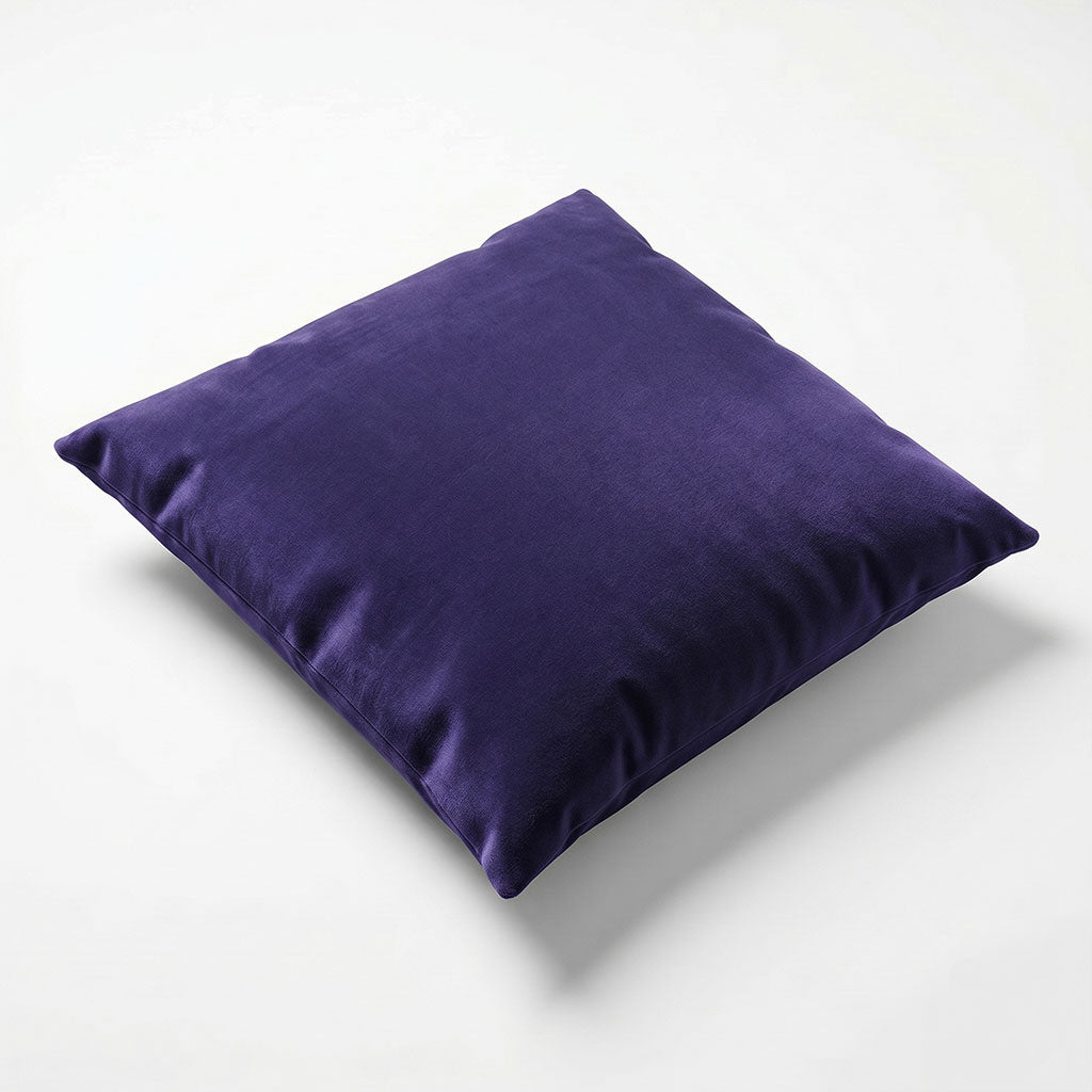 Velvet Throw Pillow in Royal Violet