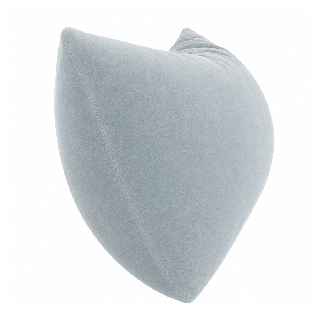 Silver Cloud Velvet Lumbar Pillow