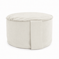 Snow Velvet Hi-Zafu Meditation Cushion