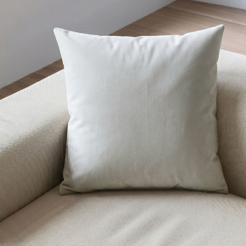 Snow Velvet Throw Pillow