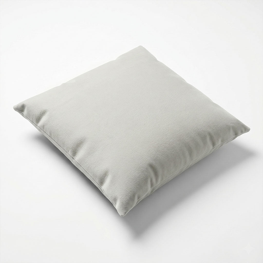 Snow Velvet Throw Pillow
