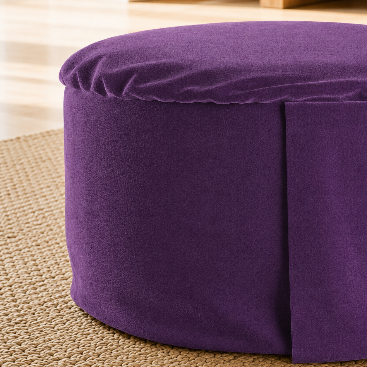 Sweet Berry Velvet Hi-Zafu Meditation Cushion
