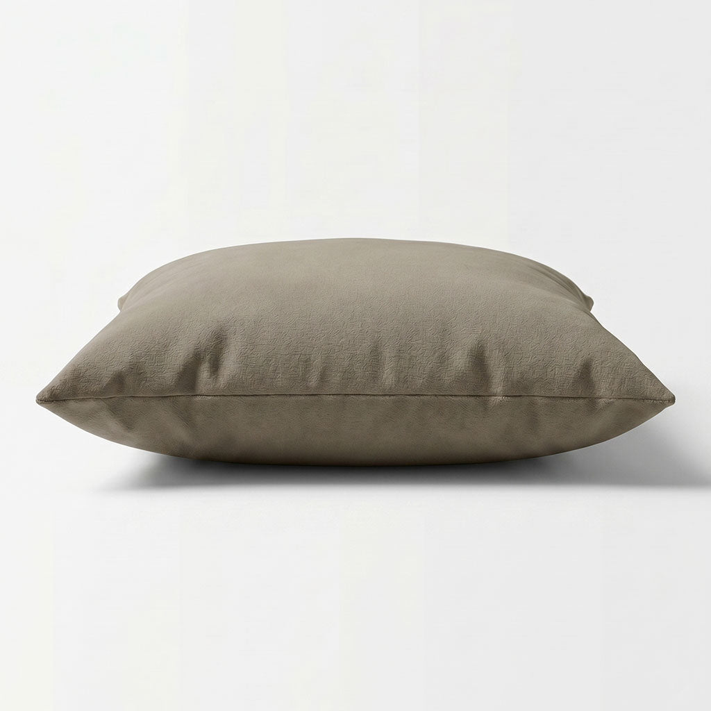 Taupe Velvet Throw Pillow