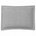 Zinc gray pillow sham on white background.