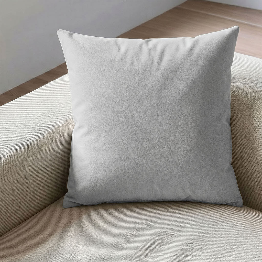 Zinc Velvet Throw Pillow