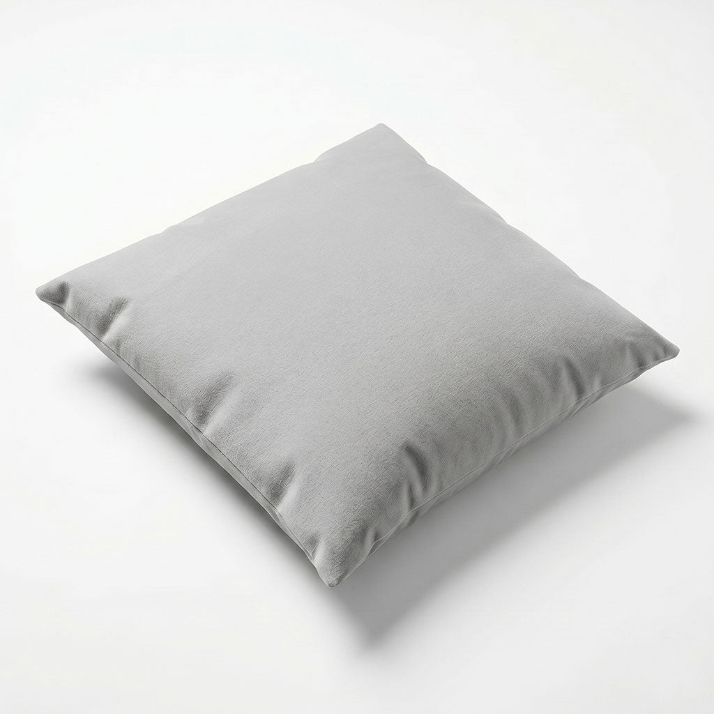 Zinc Velvet Throw Pillow