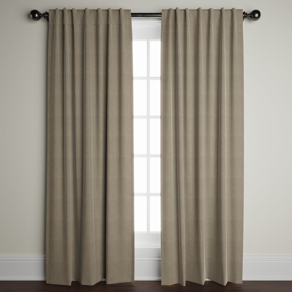 Driftwood Velvet Window Panel
