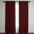 Velvet Window Panels in Escarlata