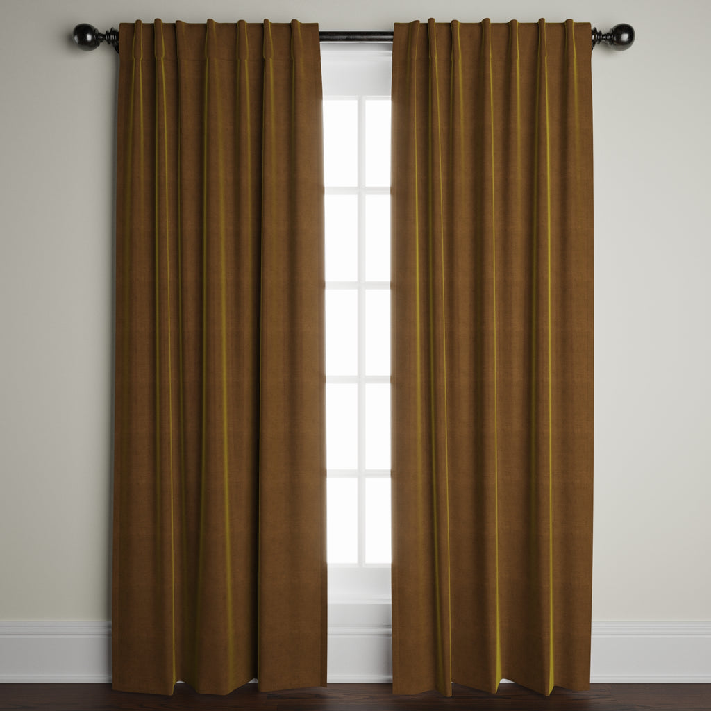 Honey Velvet Window Panel