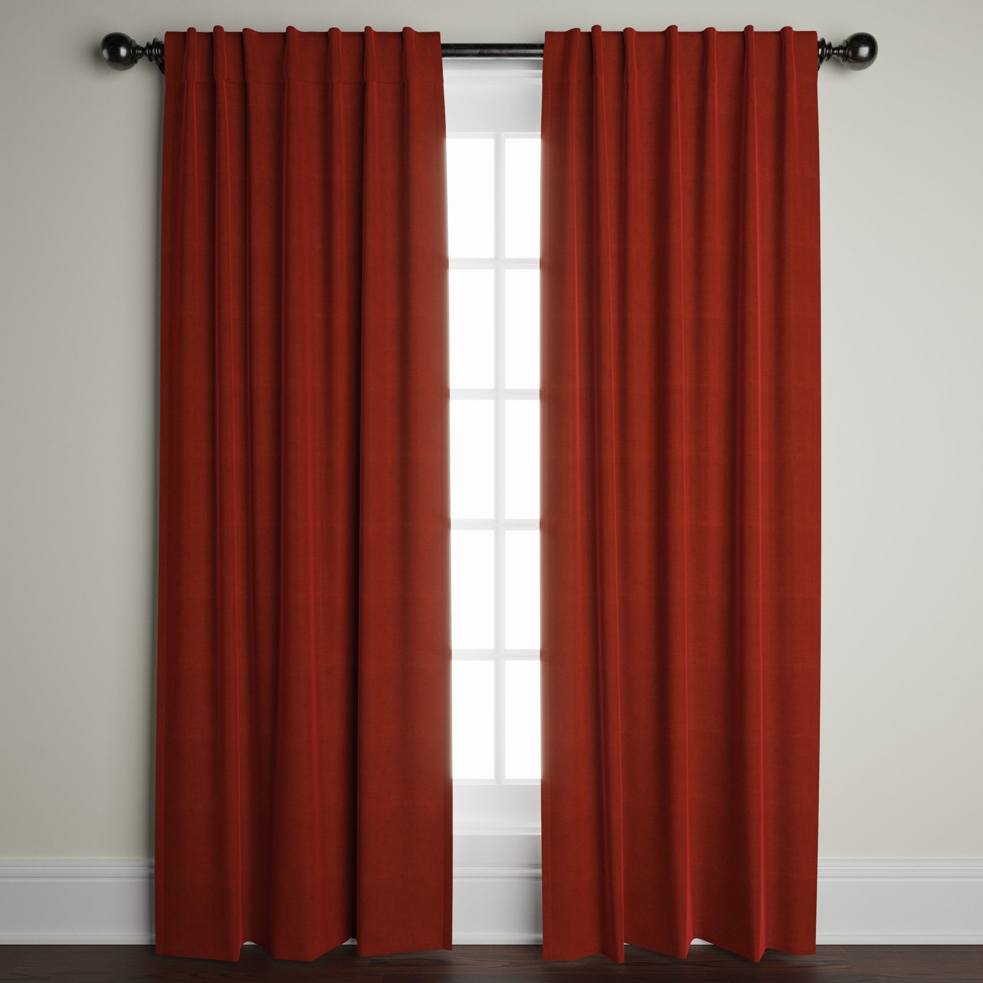 Marmalade Velvet Window Panel