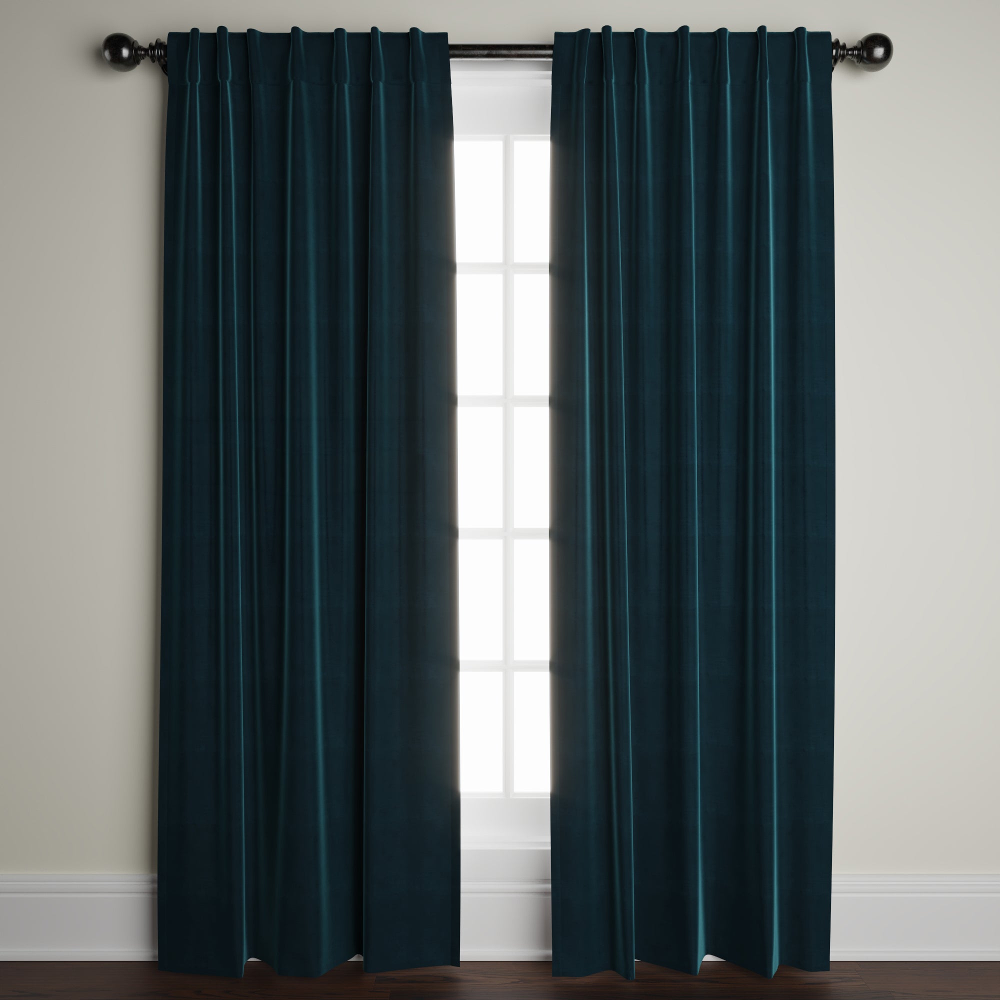 Velvet Window Panels in Pava