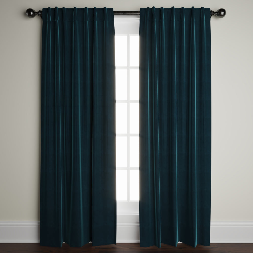 Velvet Window Panels in Pava
