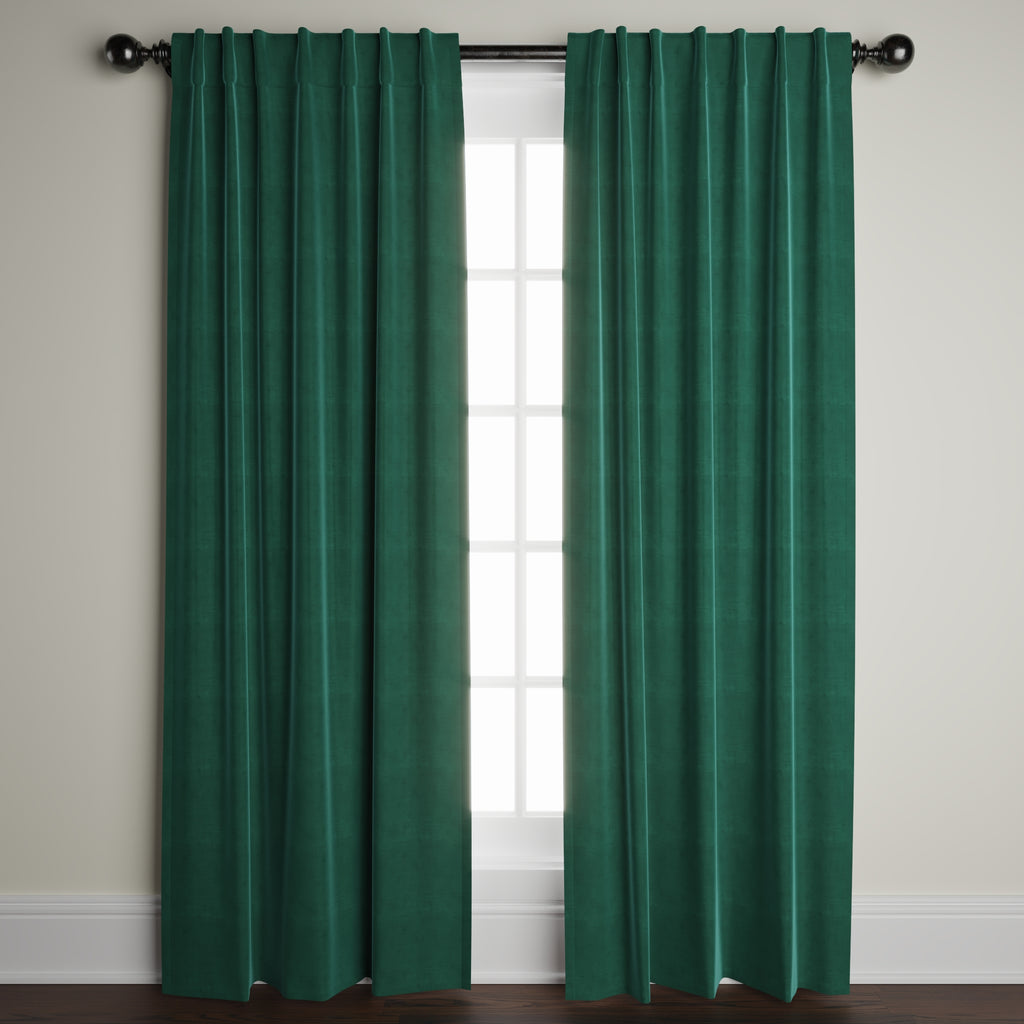 Velvet Window Panels in Rainforest