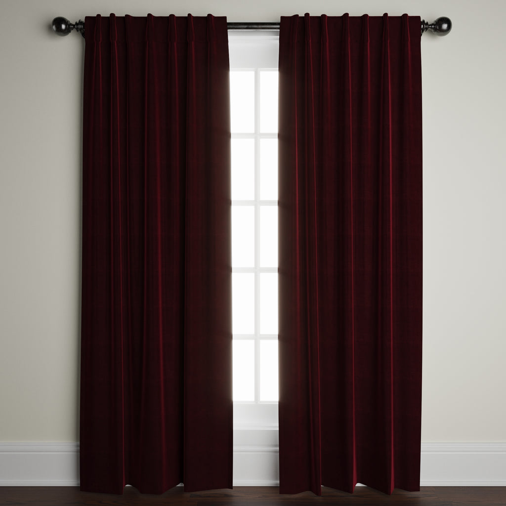 Red Velvet Window Panel