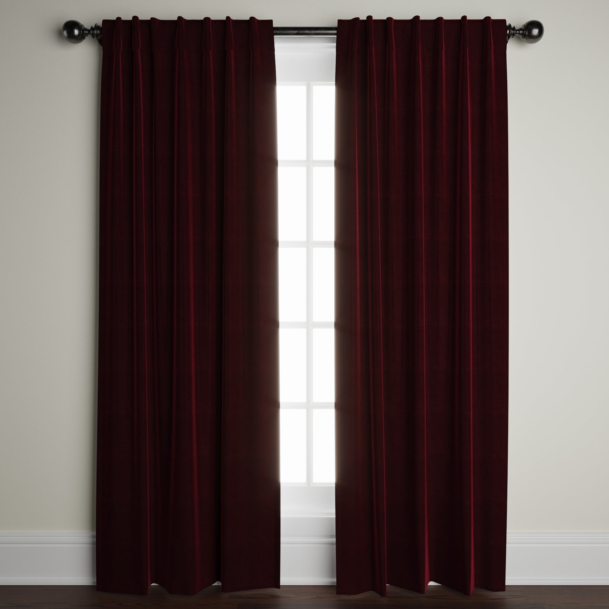Red Velvet Window Panel