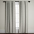 Velvet Window Panels in Snow
