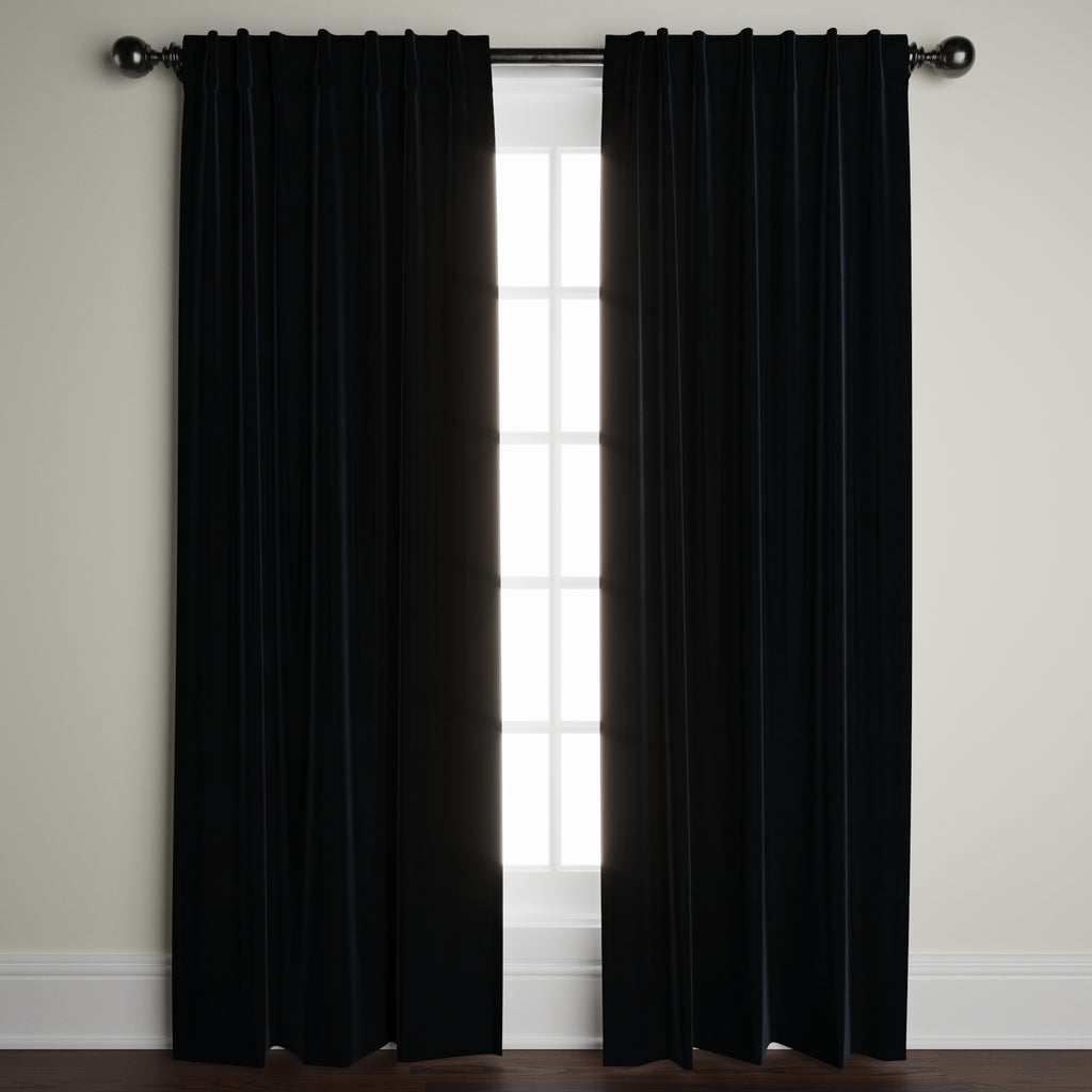 Thunder Cloud Velvet Window Panel