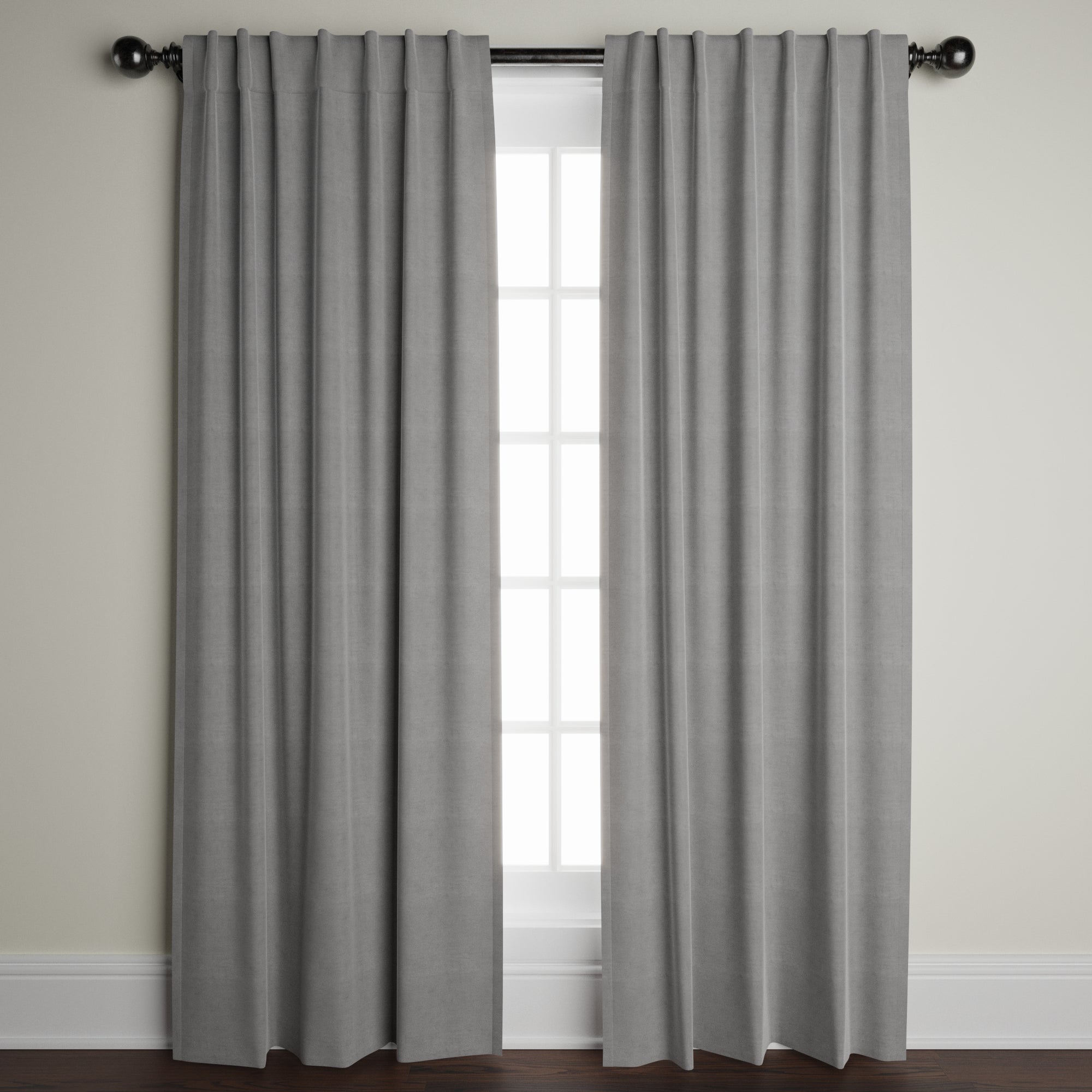 Zinc Velvet Window Panel