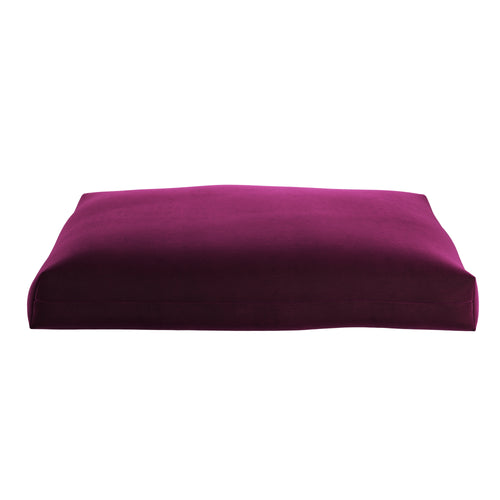 Burgundy Velvet Meditation Zabuton Cushion