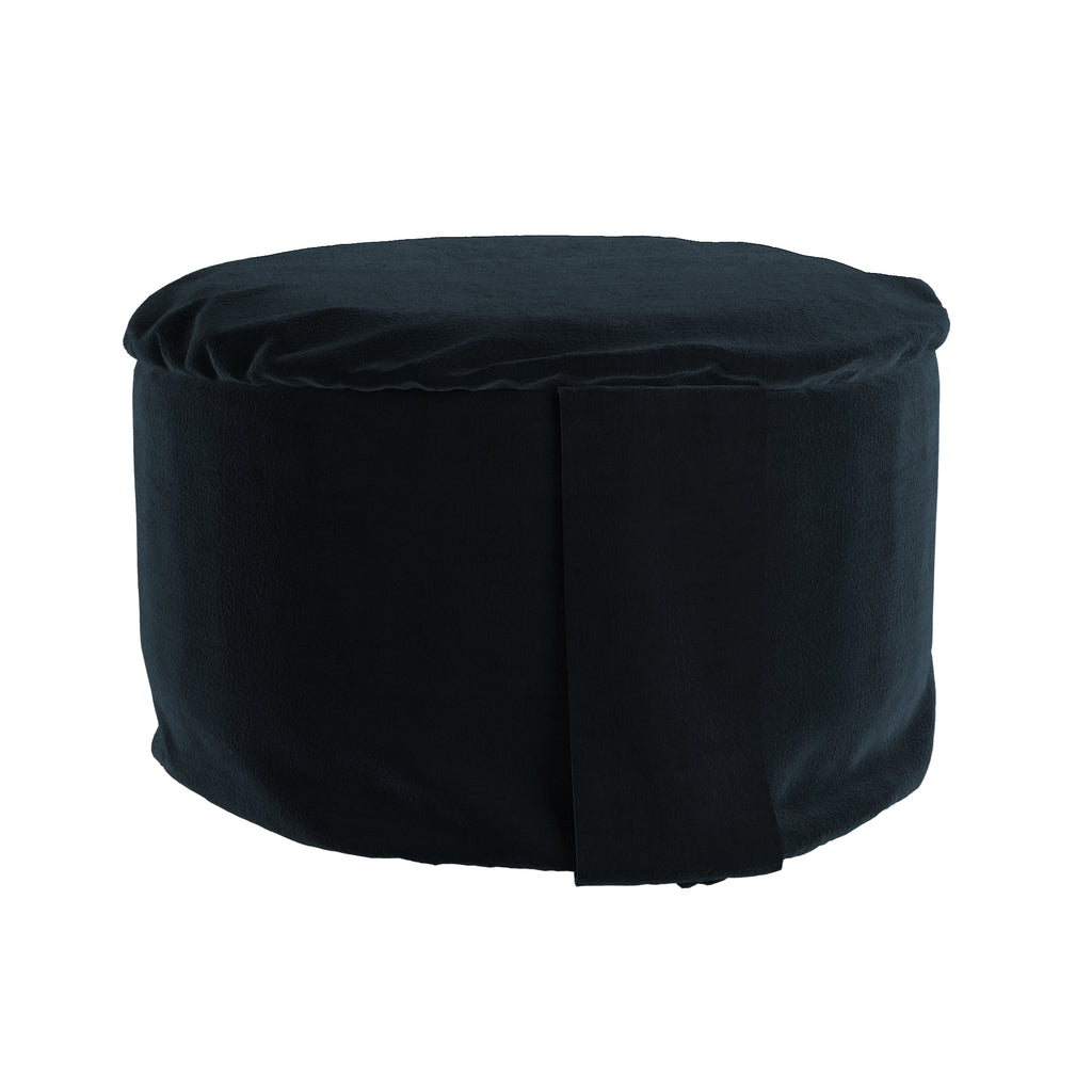 Black Velvet Hi-Zafu Meditation Cushion