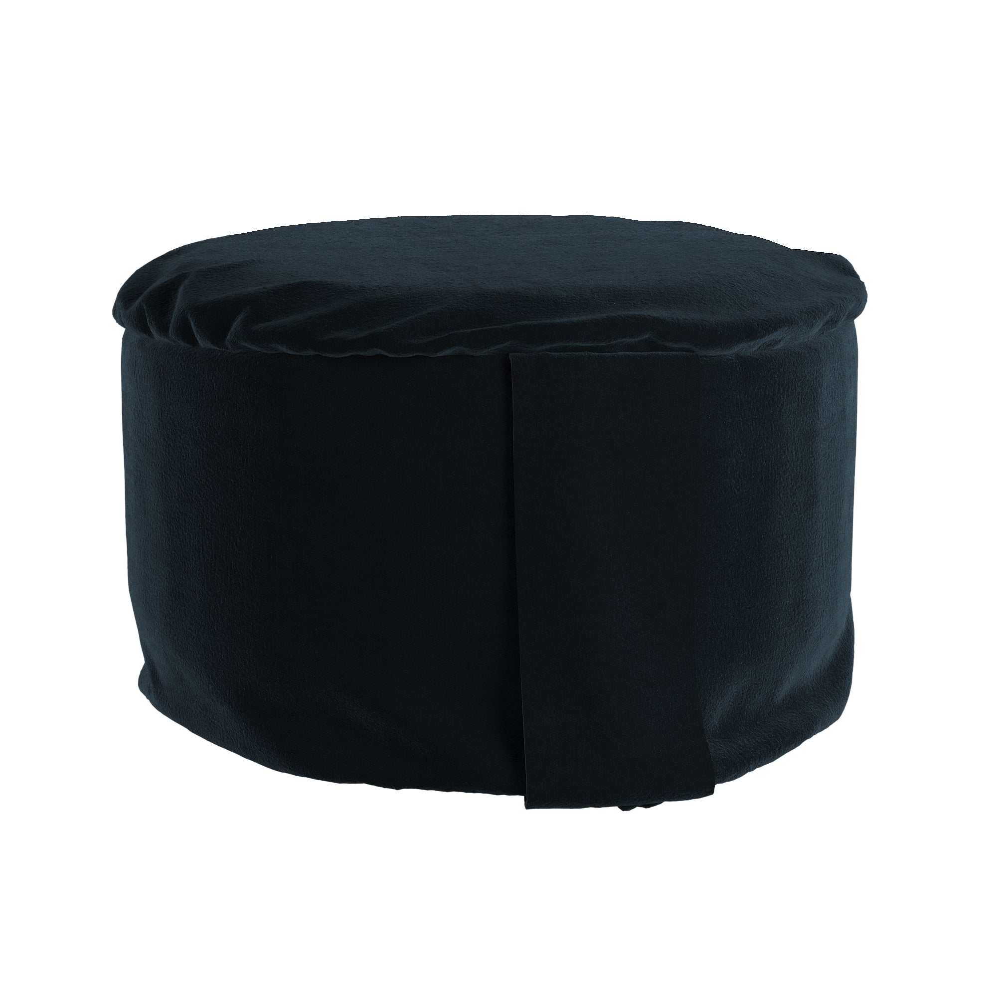 Black Velvet Hi-Zafu Meditation Cushion