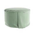 Velvet Hi-Zafu Meditation Cushion in Eucalyptus