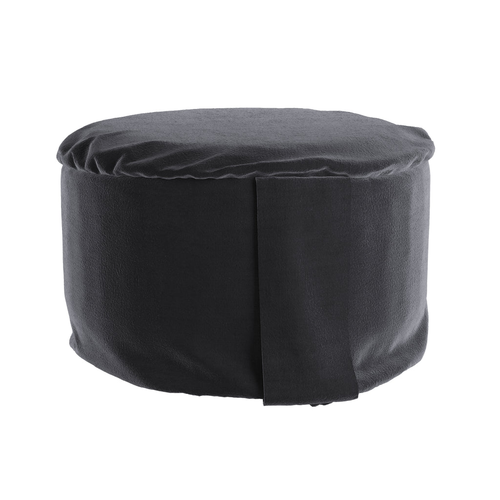 Graphite Velvet Hi-Zafu Meditation Cushion