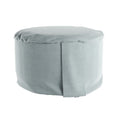 Velvet Hi-Zafu Meditation Cushion in Silver Cloud