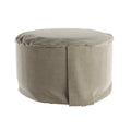 Velvet Hi-Zafu Meditation Cushion in Taupe