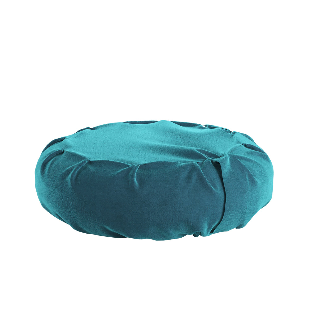 Prussian Blue Velvet Zafu