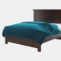 Velvet Duvet Cover in Blue Oasis