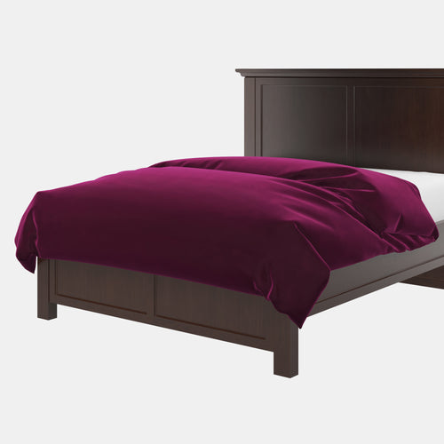 Burgundy Velvet Duvet Cover