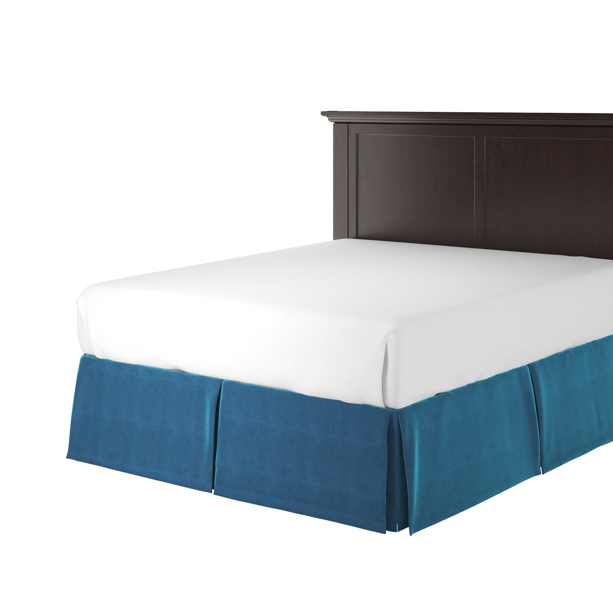 Blue Lagoon Velvet Bedskirt