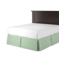Velvet Bedskirt in Eucalyptus