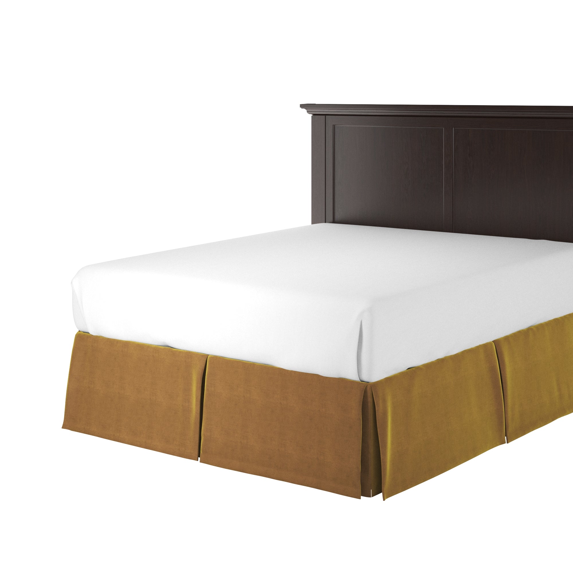 Honey Velvet Bedskirt