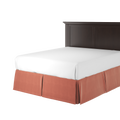 Pink Grapefruit Velvet Bedskirt