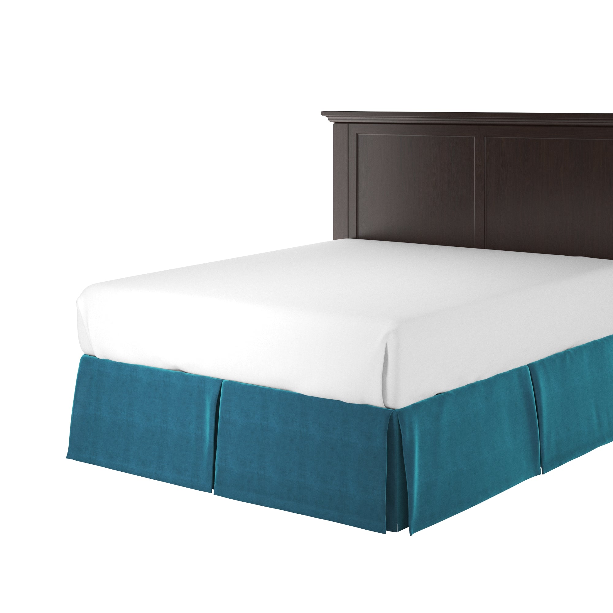 Prussian Velvet Bedskirt