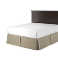 Taupe Velvet Bedskirt
