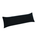 Velvet Lumbar Pillow in Black