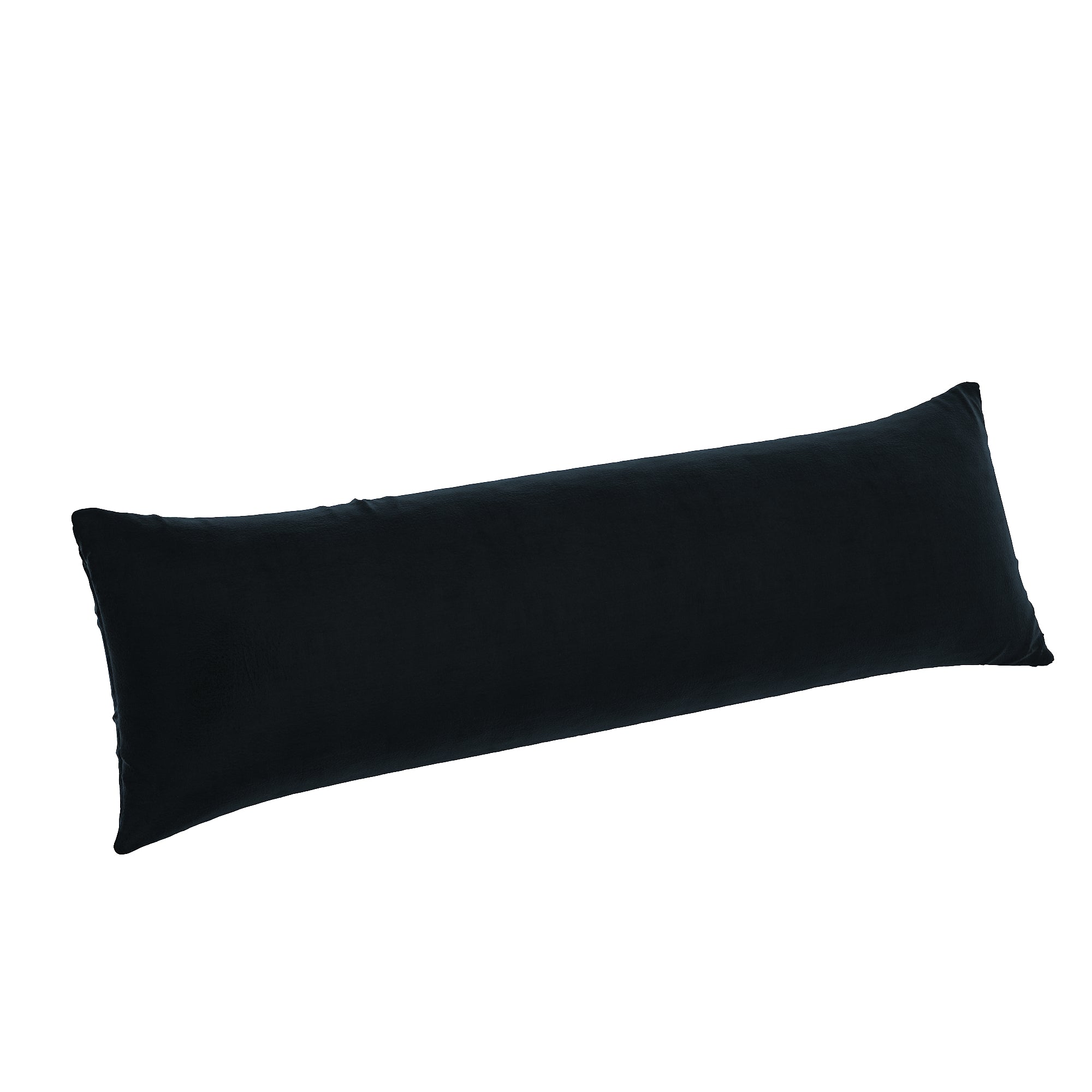 Velvet Lumbar Pillow in Black