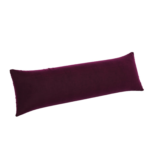 Burgundy Velvet Lumbar Pillow