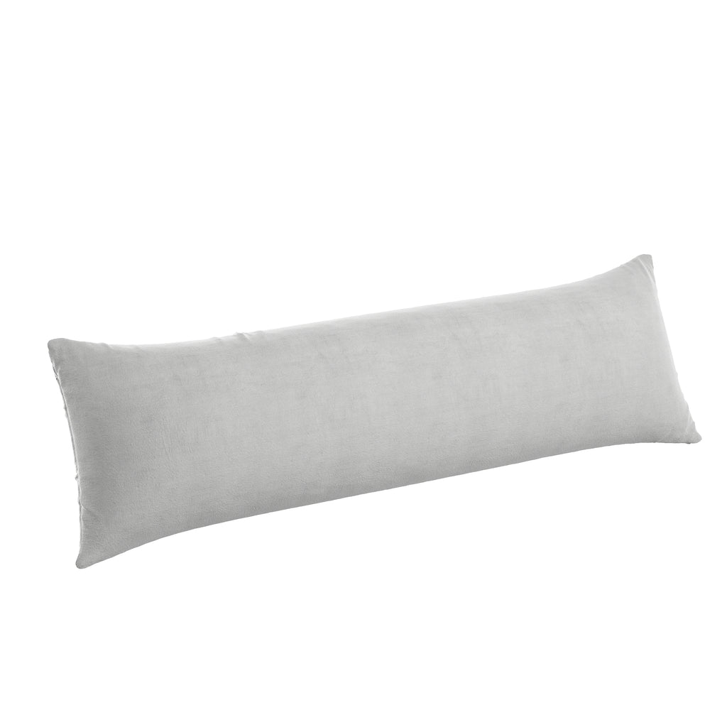 Velvet Lumbar Pillow in Zinc