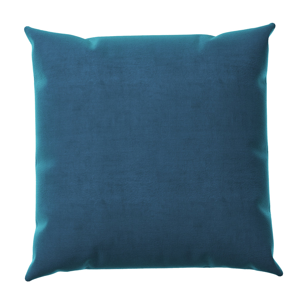 Blue Lagoon Velvet Throw Pillow