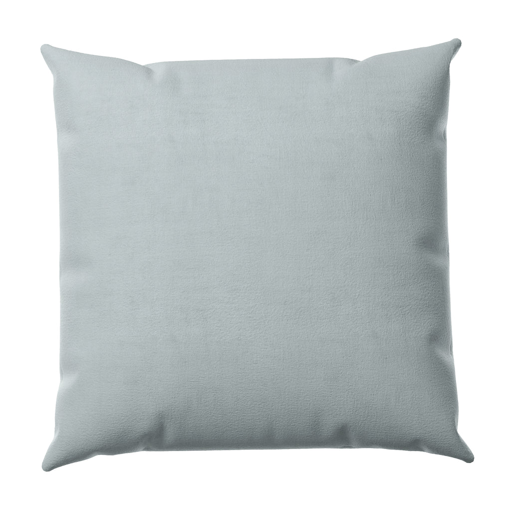 Silver Cloud Velvet Throw Pillow