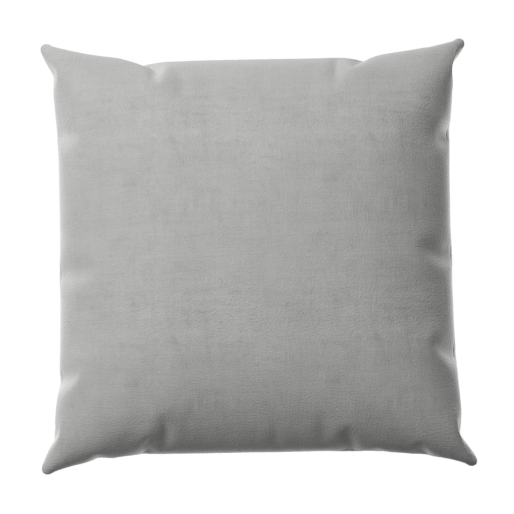 Zinc Velvet Throw Pillow